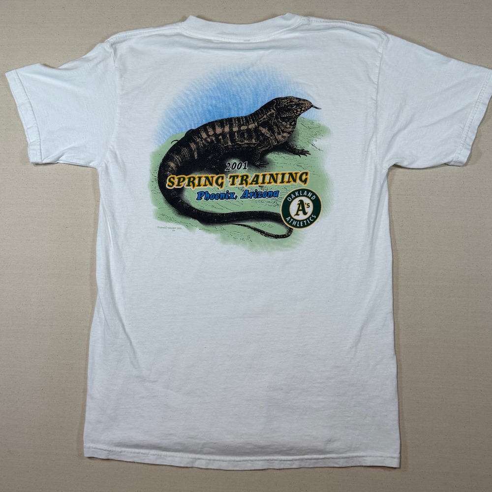 Vintage 2001 Oakland Athletics Spring Training Phoenix T-Shirt Mens Medium White